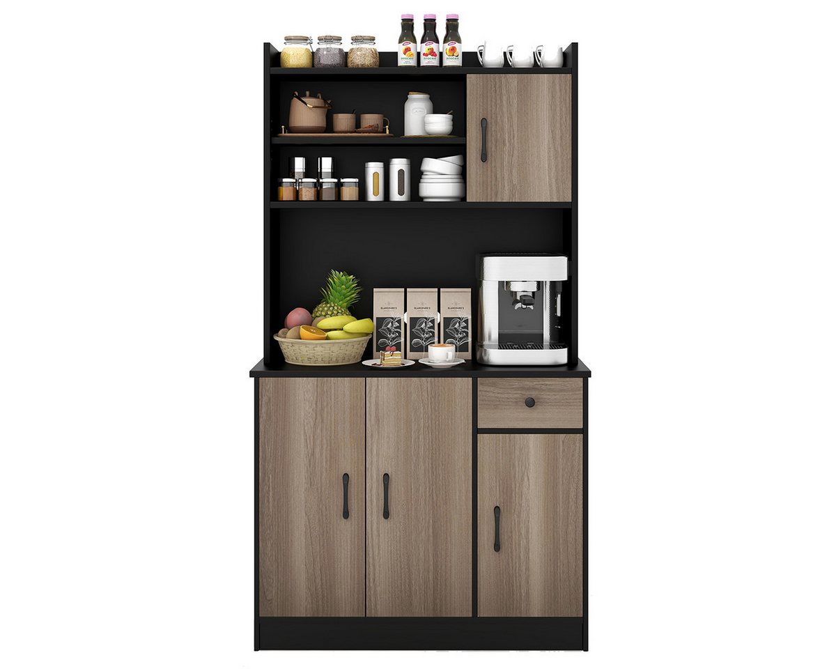COSTWAY Küchenbuffet mit Arbeitsplatte, Vorratschrank, Küchenschrank, 180cm COSTWAY Küchenbuffet mit Arbeitsplatte, Vorratschrank, Küchenschrank, 180cm von COSTWAY