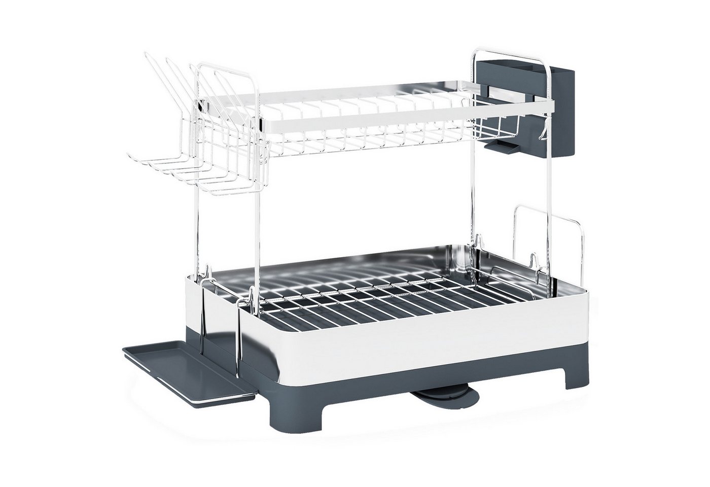 COSTWAY Küchenregal, 2 Etagen Abtropfgestell Geschirr mit Besteckhalter COSTWAY Küchenregal, 2 Etagen Abtropfgestell Geschirr mit Besteckhalter von COSTWAY