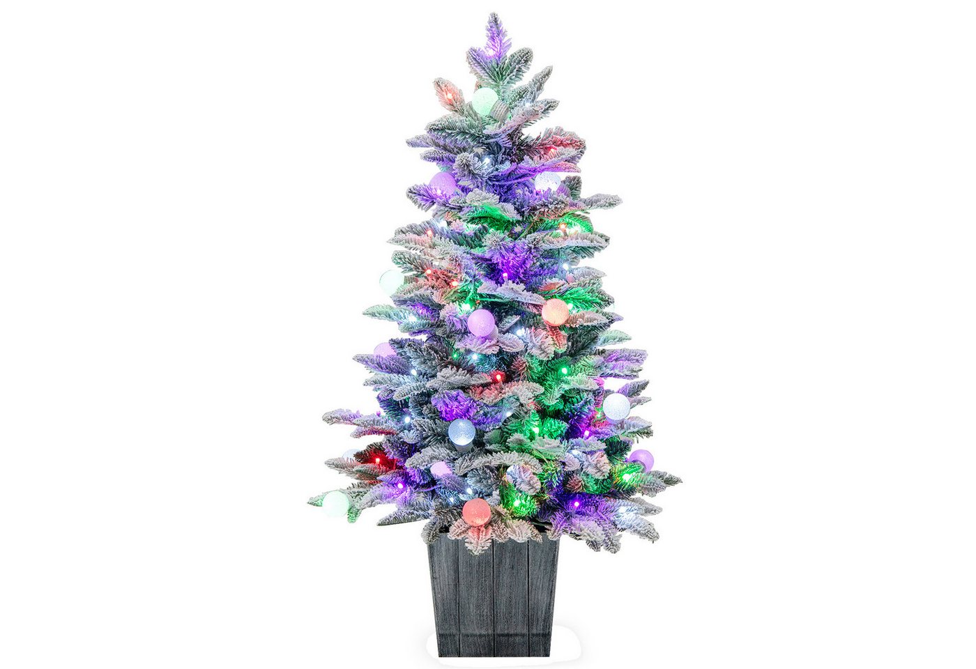 COSTWAY Künstlicher Weihnachtsbaum, 100cm, 80 mehrfarbige LEDs, 148 Spitzen COSTWAY Künstlicher Weihnachtsbaum, 100cm, 80 mehrfarbige LEDs, 148 Spitzen von COSTWAY