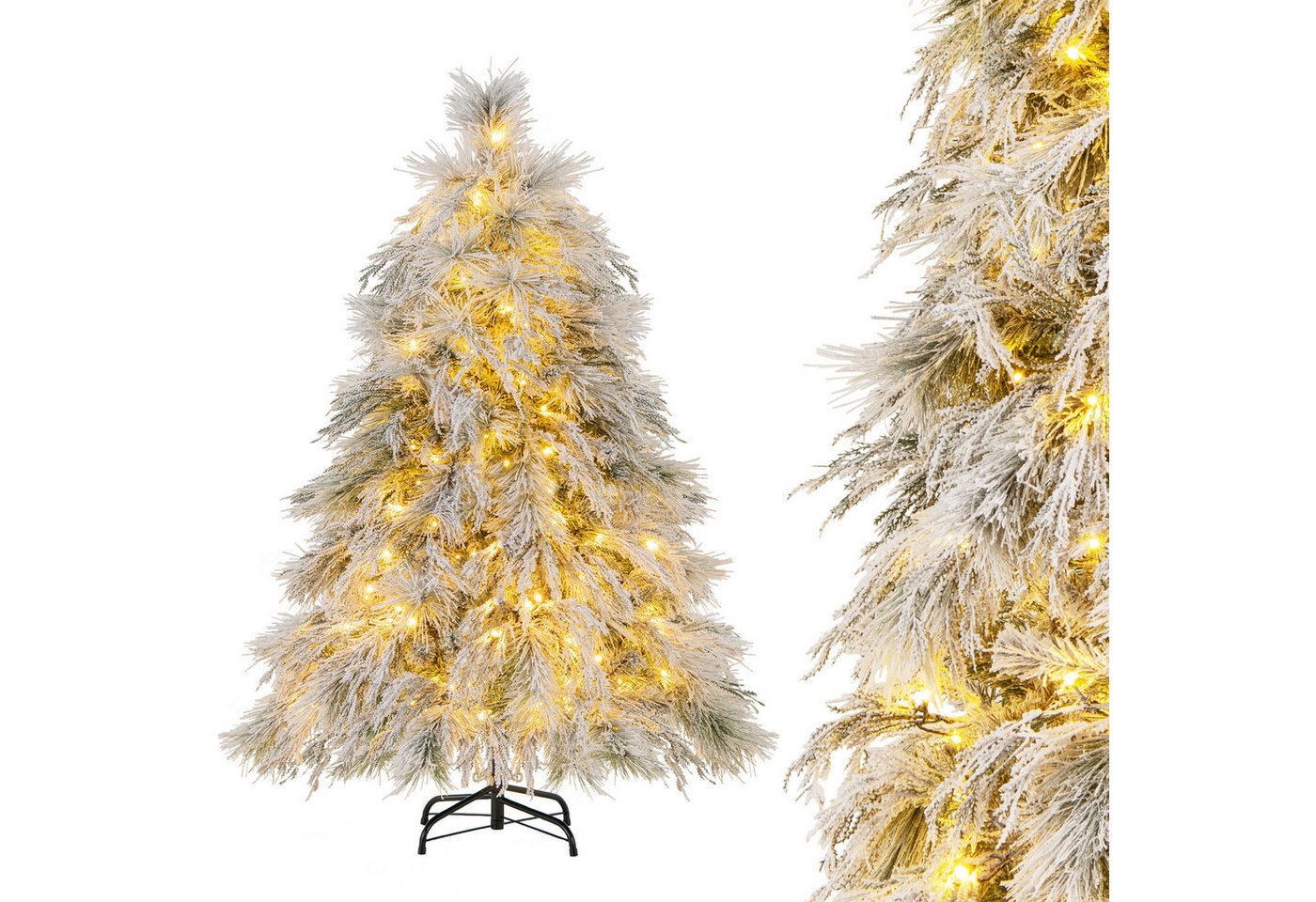 COSTWAY Künstlicher Weihnachtsbaum, 146cm mit 150 LEDs, 279 Spitzen & Ständer COSTWAY Künstlicher Weihnachtsbaum, 146cm mit 150 LEDs, 279 Spitzen & Ständer von COSTWAY