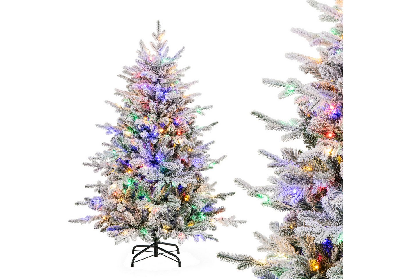 COSTWAY Künstlicher Weihnachtsbaum, 147cm mit 160 LEDs, 436 Spitzen & Ständer COSTWAY Künstlicher Weihnachtsbaum, 147cm mit 160 LEDs, 436 Spitzen & Ständer von COSTWAY