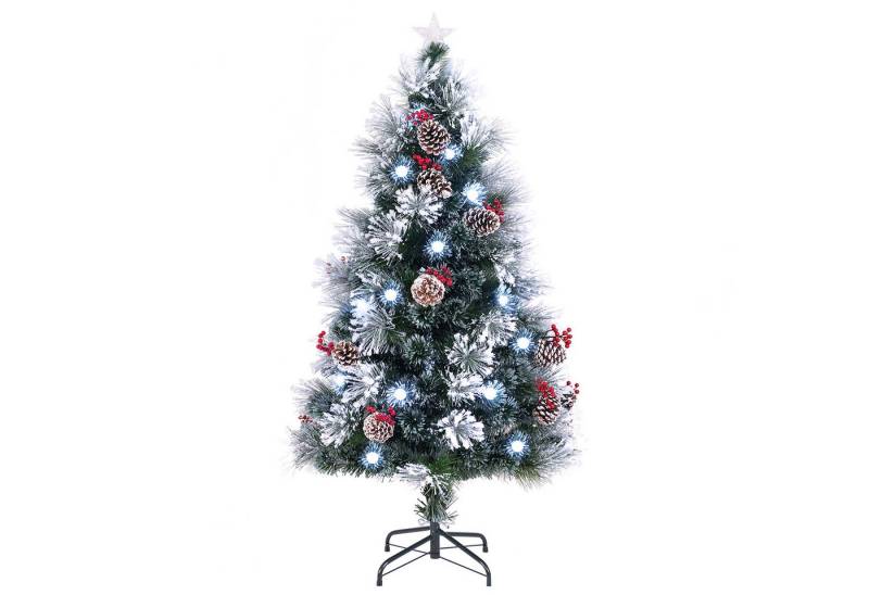 COSTWAY Künstlicher Weihnachtsbaum, 150cm, 170 Spitzen, 49 LEDs, 8 Modi von COSTWAY