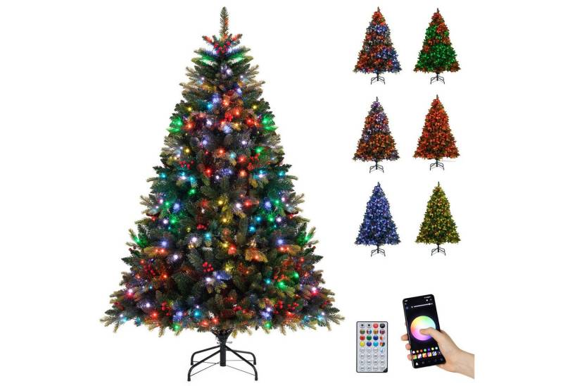 COSTWAY Künstlicher Weihnachtsbaum, 180cm, 370 mehrfarbige LEDs, 1054 Zweige COSTWAY Künstlicher Weihnachtsbaum, 180cm, 370 mehrfarbige LEDs, 1054 Zweige von COSTWAY