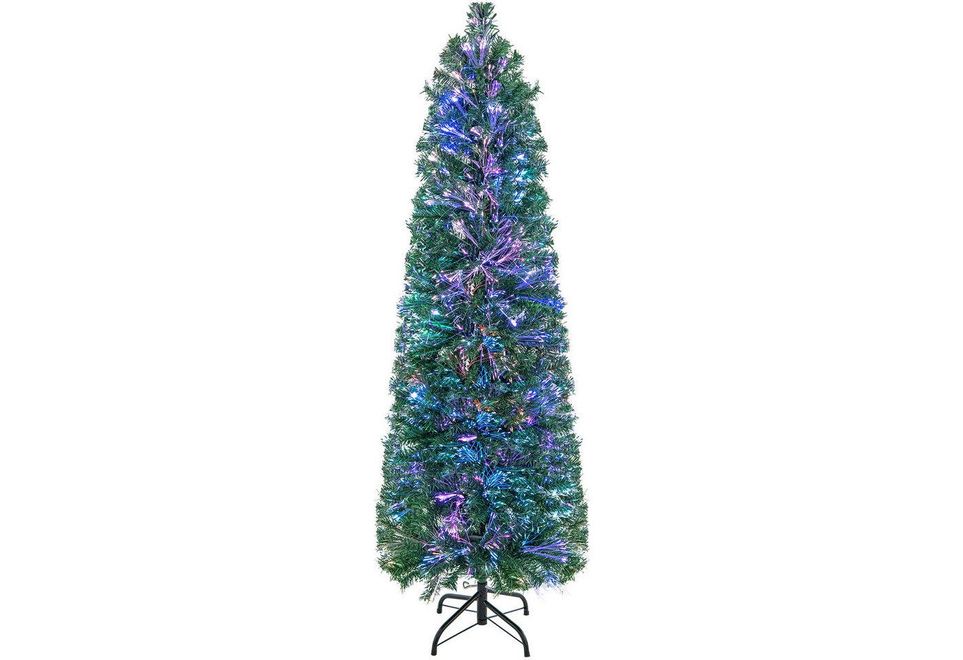 COSTWAY Künstlicher Weihnachtsbaum, 150cm in Glasfaseroptik, 361 Zweigspitze von COSTWAY