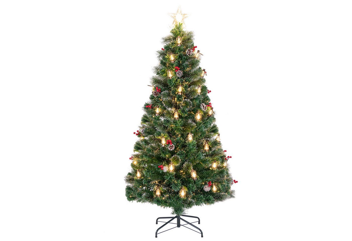 COSTWAY Künstlicher Weihnachtsbaum, 180cm, 220 Spitzen, 64 LEDs, 8 Modi COSTWAY Künstlicher Weihnachtsbaum, 180cm, 220 Spitzen, 64 LEDs, 8 Modi von COSTWAY