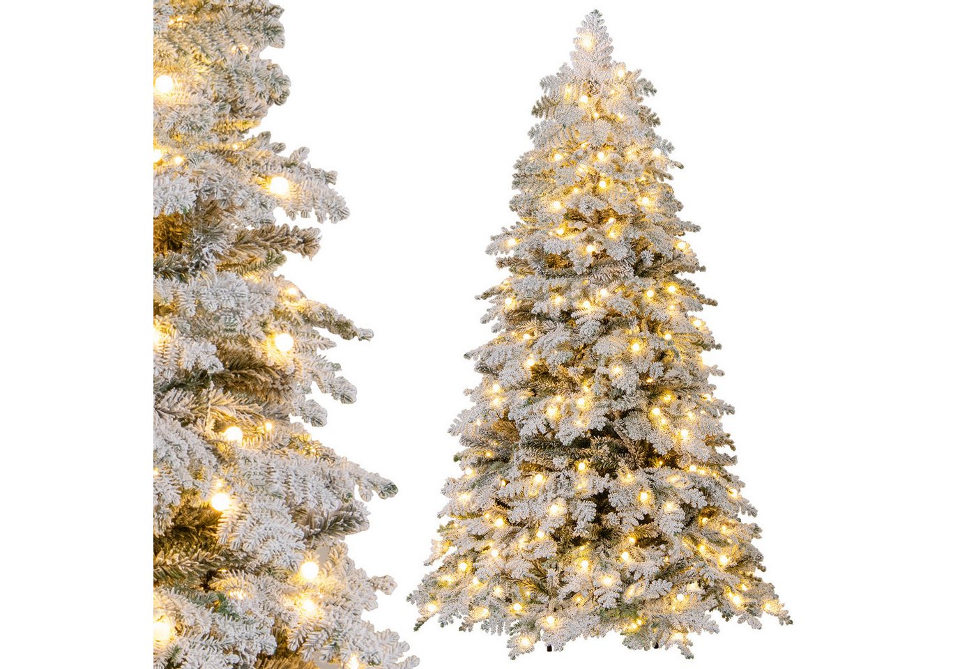 COSTWAY Künstlicher Weihnachtsbaum, 180cm mit Schnee, 130 Kugeln, 260 LEDs COSTWAY Künstlicher Weihnachtsbaum, 180cm mit Schnee, 130 Kugeln, 260 LEDs von COSTWAY