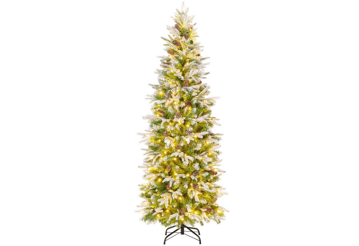 COSTWAY Künstlicher Weihnachtsbaum, 190cm, 280 LEDs, 60 Tannenzapfen, Schnee COSTWAY Künstlicher Weihnachtsbaum, 190cm, 280 LEDs, 60 Tannenzapfen, Schnee von COSTWAY