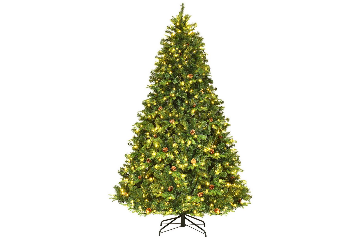 COSTWAY Künstlicher Weihnachtsbaum, mit 1125 PVC & PE Spitzen & 540 LEDs COSTWAY Künstlicher Weihnachtsbaum, mit 1125 PVC & PE Spitzen & 540 LEDs von COSTWAY