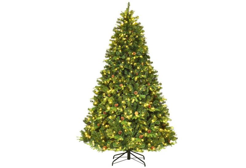 COSTWAY Künstlicher Weihnachtsbaum, mit 1125 PVC & PE Spitzen & 540 LEDs von COSTWAY