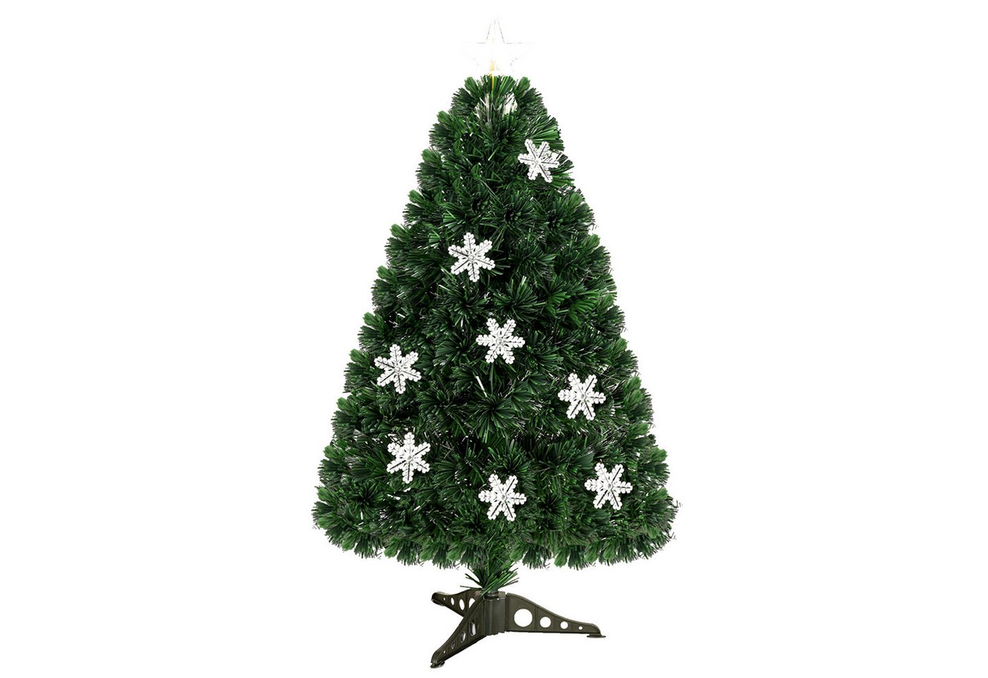 COSTWAY Künstlicher Weihnachtsbaum, mit 85 PVC Nadeln, 12 LEDs, Sternspitze COSTWAY Künstlicher Weihnachtsbaum, mit 85 PVC Nadeln, 12 LEDs, Sternspitze von COSTWAY