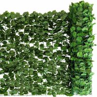 COSTWAY Künstliches Pflanzenwand 150 x 300cm, Hecke Efeublaettern Sichtschutz Heckenpflanze Windschutz fuer Garten Dekor von COSTWAY