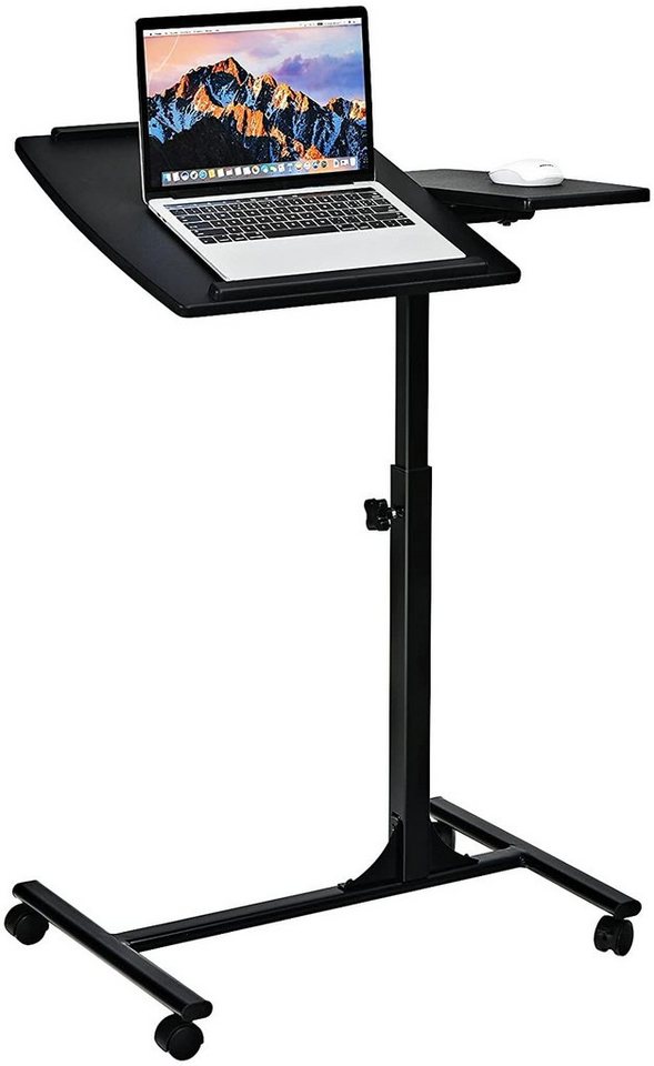 COSTWAY Laptoptisch, Bett, auf Rollen, höhen- & neigungsverstellbar, 93cm von COSTWAY