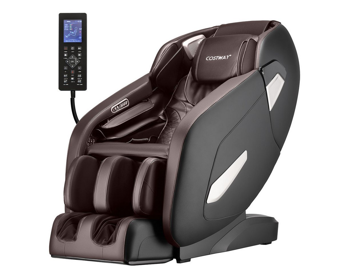COSTWAY Massagesessel, mit Wärme-&Liegefunktion, Ganzkörper Zero Gravity von COSTWAY