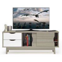 COSTWAY Modernes TV-Regal, TV-Schrank für Fernseher bis zu 60 Zoll von COSTWAY