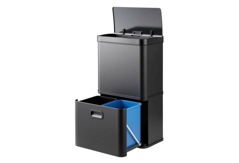 COSTWAY Mülleimer, 3 Fächer 2x10L+36L, mit Sensor & Softclose-Deckel Schwarz COSTWAY Mülleimer, 3 Fächer 2x10L+36L, mit Sensor & Softclose-Deckel Schwarz von COSTWAY