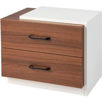 COSTWAY Nachttisch mit 2 Schubladen von COSTWAY