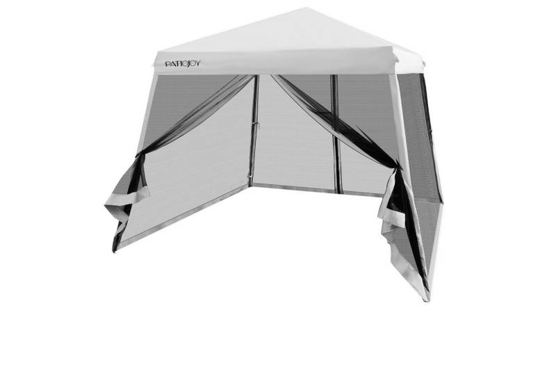 COSTWAY Partyzelt 3 x 3m Gartenzelt, mit Tragetasche, höhenverstellbar von COSTWAY