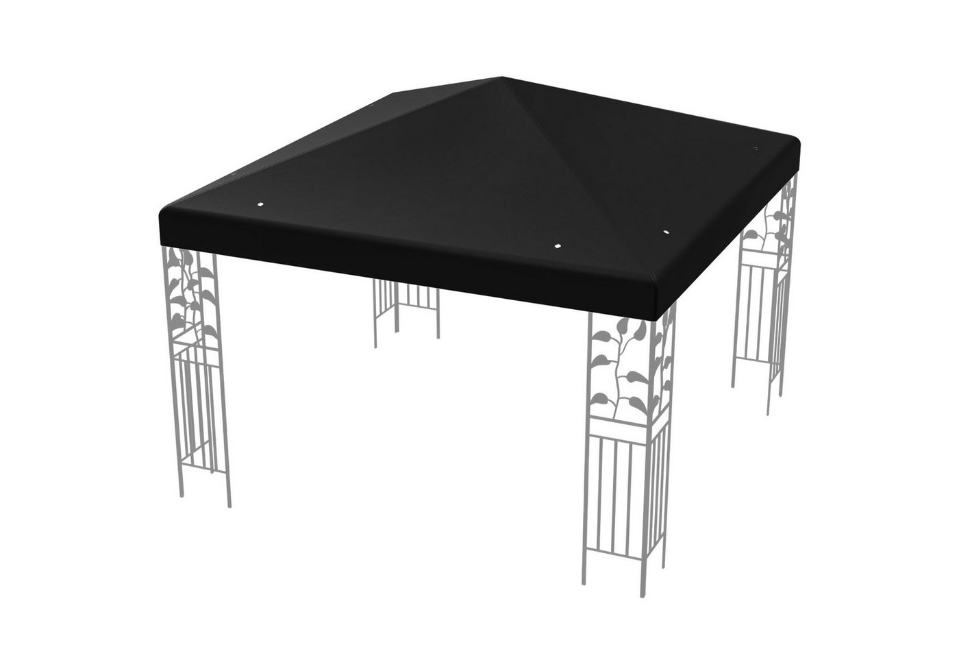 COSTWAY Pavillon-Ersatzdach 3x3m, mit Ablauflöchern & Klettverschlüssen von COSTWAY