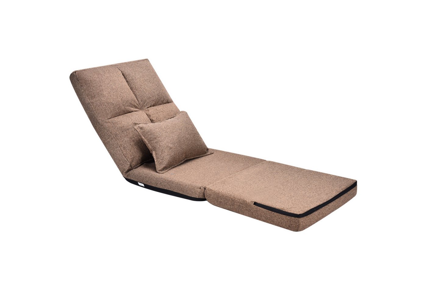 COSTWAY Relaxsessel, mit verstellbarer Lehne&Kissen,klappbar von COSTWAY