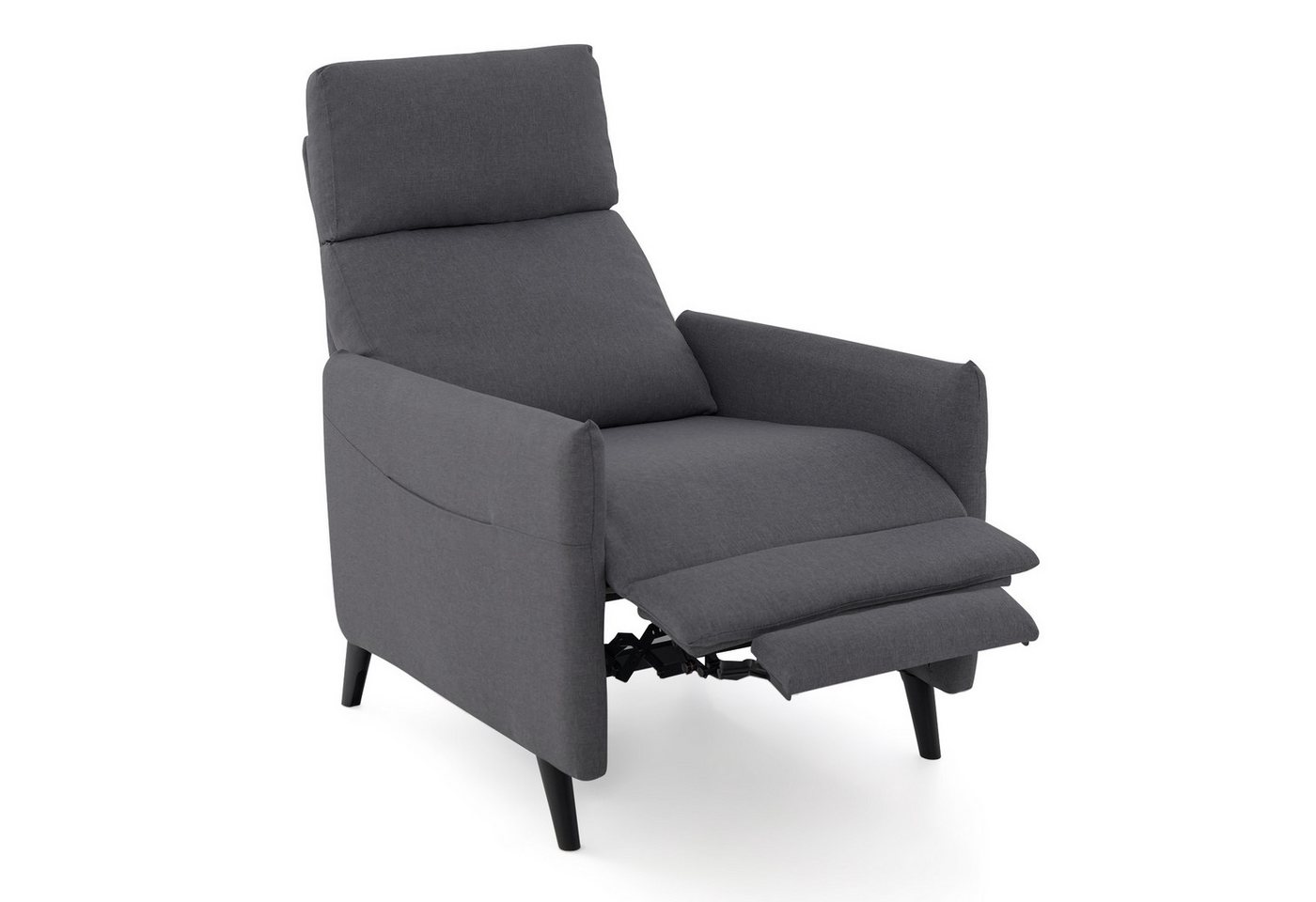COSTWAY Relaxsessel (1-St), Sessel mit Liegefunktion, verstellbarer Rückenlehne & Fußstütze von COSTWAY