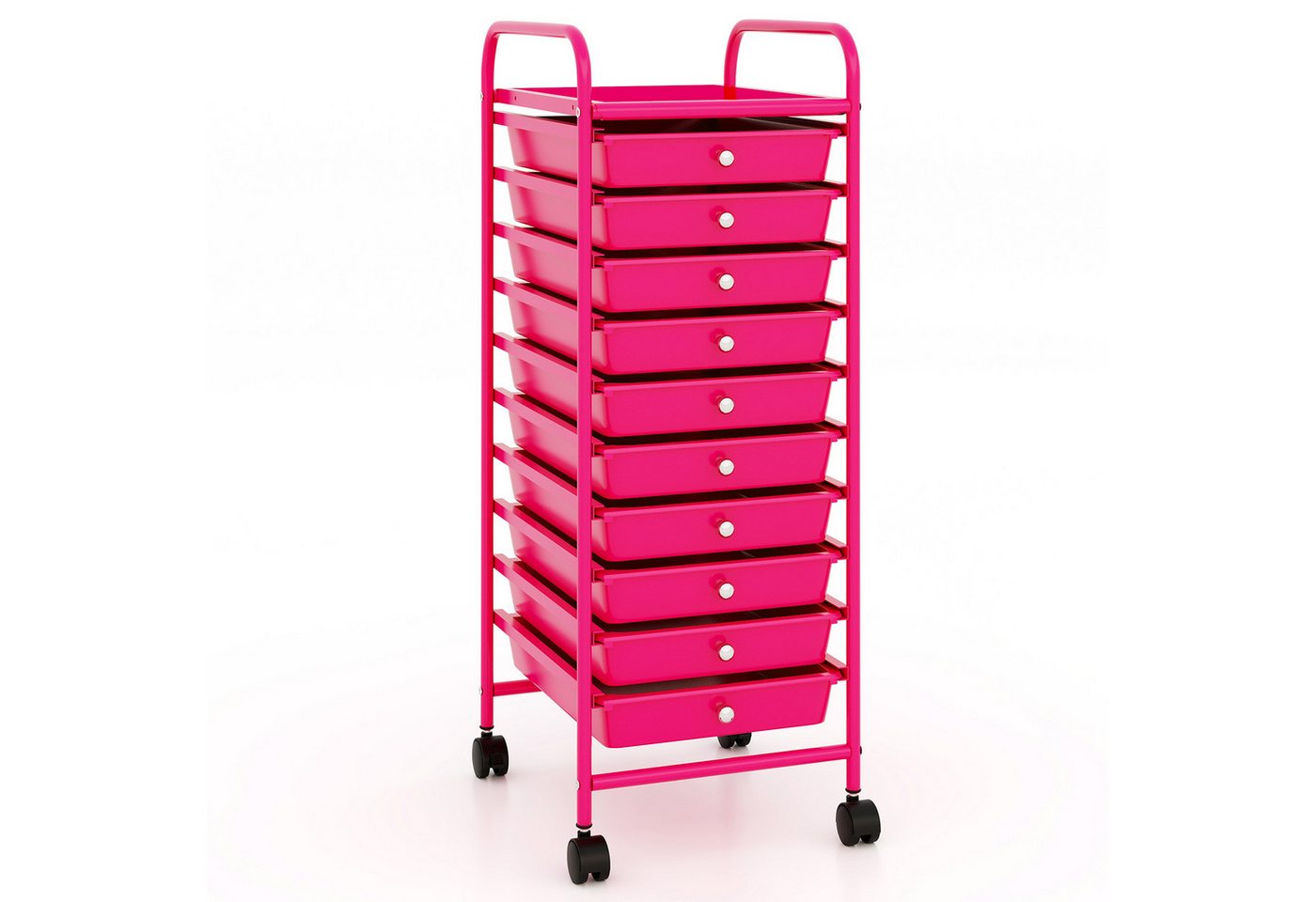 COSTWAY Rollwagen, mit 10 stapelbaren Schubladen, auf Rollen Metallgestell COSTWAY Rollwagen, mit 10 stapelbaren Schubladen, auf Rollen Metallgestell von COSTWAY