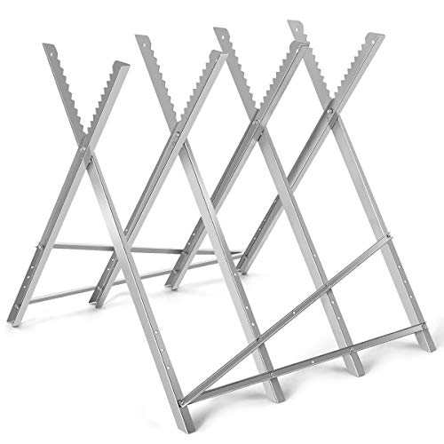 COSTWAY Sägebock Stahl, robuster Arbeitsbock 100 kg Tragkraft, Sägeständer klappbar mit gekerbten Sägezähnen Holzschneidebock tragbar Arbeitsbock COSTWAY Sägebock Stahl, robuster Arbeitsbock 100 kg Tragkraft, Sägeständer klappbar mit gekerbten Sägezähnen Holzschneidebock tragbar Arbeitsbock von COSTWAY