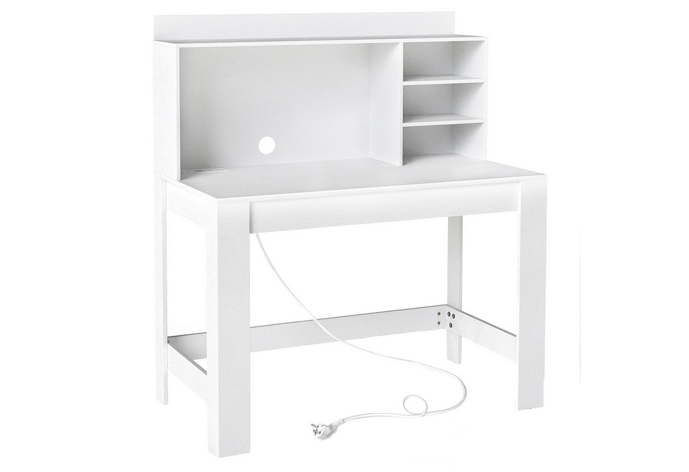 COSTWAY Schreibtisch, Mit Aufsatzschrank, Steckdosen & Kabeldurchführung COSTWAY Schreibtisch, Mit Aufsatzschrank, Steckdosen & Kabeldurchführung von COSTWAY