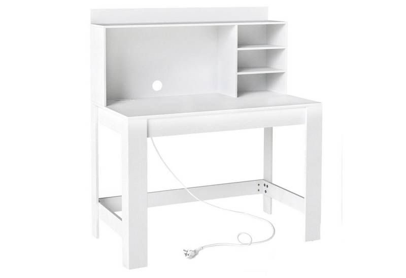 COSTWAY Schreibtisch, Mit Aufsatzschrank, Steckdosen & Kabeldurchführung COSTWAY Schreibtisch, Mit Aufsatzschrank, Steckdosen & Kabeldurchführung von COSTWAY