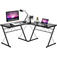 Schreibtisch L-Form, Eckschreibtisch von COSTWAY