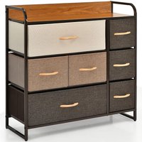 COSTWAY Schubladenschrank Kommode mit Stoffschubladen von COSTWAY