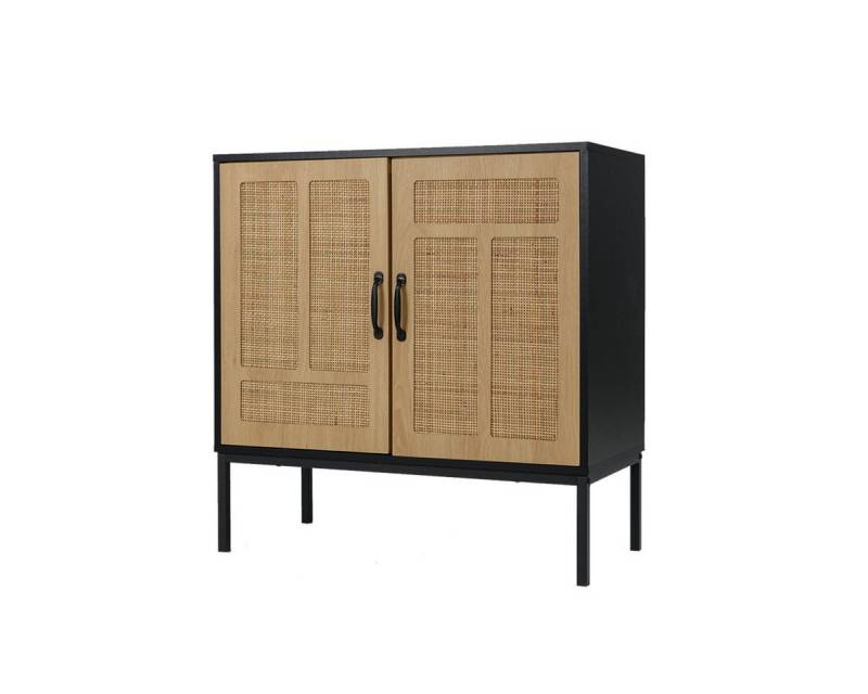 COSTWAY Sideboard, Küchenschrank Rattan mit verstellbarem Regal COSTWAY Sideboard, Küchenschrank Rattan mit verstellbarem Regal von COSTWAY