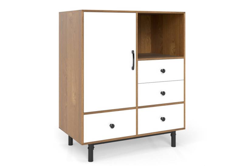COSTWAY Sideboard, mit 4 Schubladen, Holz Aufbewahrungsschrank von COSTWAY