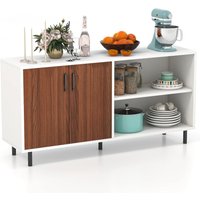 COSTWAY Sideboard mit Schrank und 2 offenen Fächern von COSTWAY