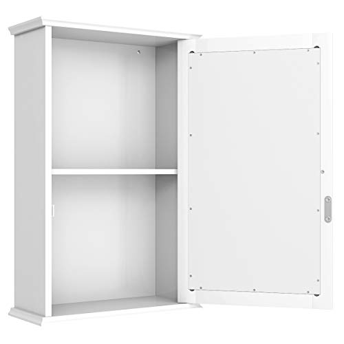COSTWAY Spiegelschränke, 34 x 15 x 51 cm (L x B x H), HW65846WH-VC von COSTWAY