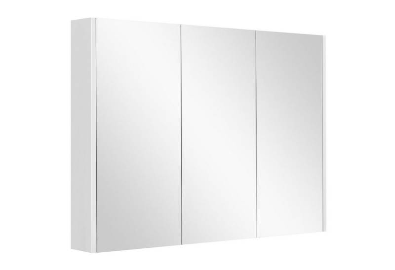 COSTWAY Spiegelschrank mit verstellbaren Ablagen, mit Spiegel,90x11x65cm von COSTWAY