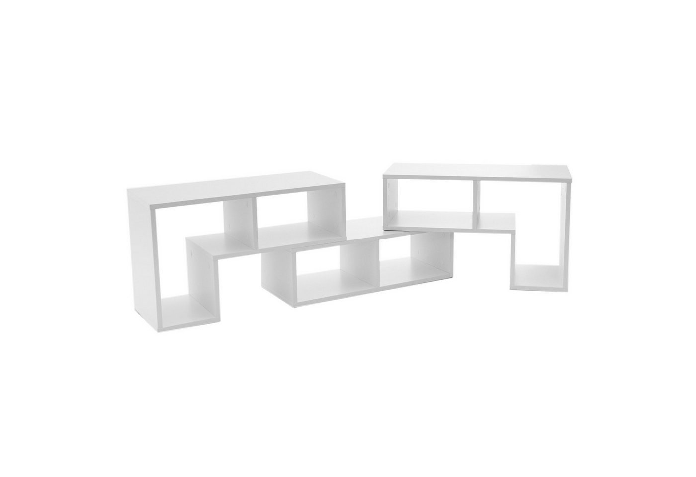 COSTWAY TV-Schrank Eckregal 3-teilig, ausziehbar, frei Kombinierbar COSTWAY TV-Schrank Eckregal 3-teilig, ausziehbar, frei Kombinierbar von COSTWAY