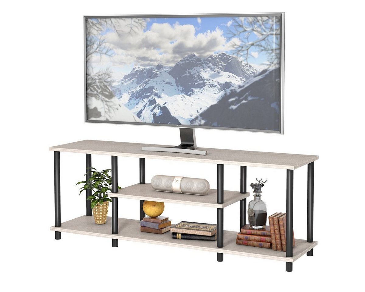 COSTWAY TV-Schrank Fernsehschrank 110cm breit, Holz von COSTWAY