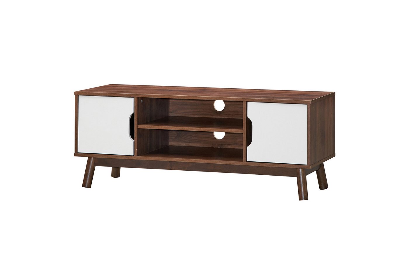 COSTWAY TV-Schrank mit Türen & offenem Regal, 120 cm x 39 cm von COSTWAY