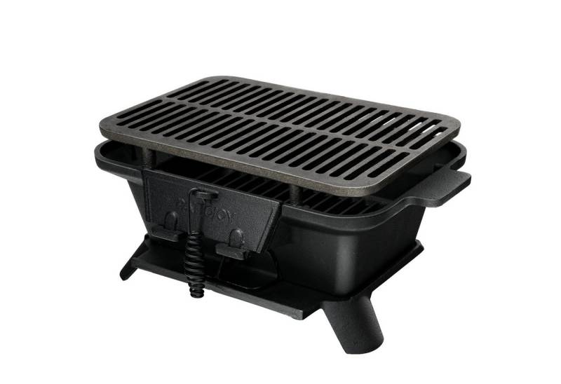 COSTWAY Tischgrill 2 Etagen Höhe, Holzkohlegrill, tragbar, 40x27x18cm von COSTWAY