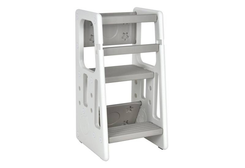 COSTWAY Tritthocker, mit Sicherheitshandläufen, höhenverstellbar von COSTWAY