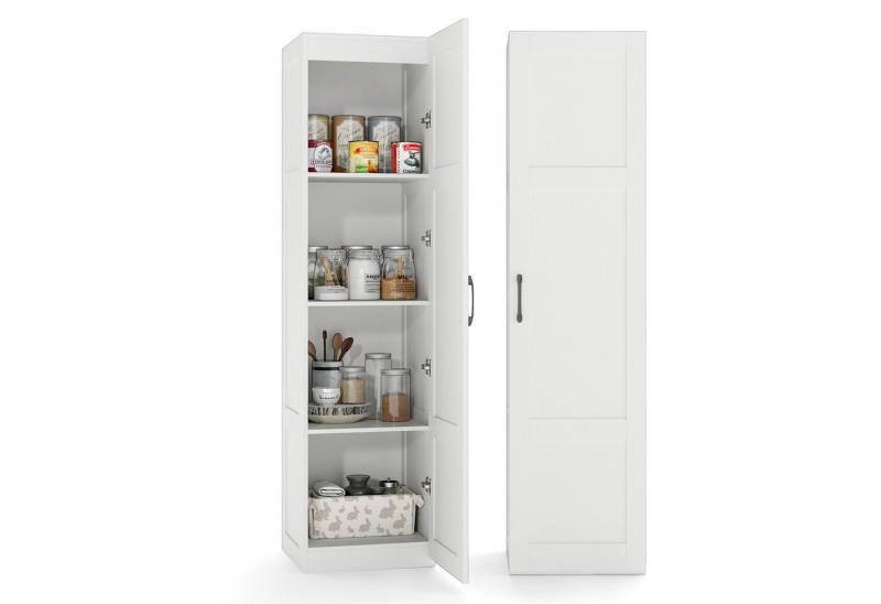 COSTWAY Vorratsschrank Hochschrank schmal, Bodenschrank mit Tür 40x37,5x150cm von COSTWAY