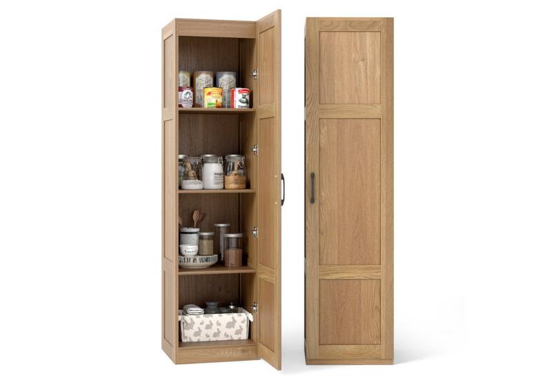 COSTWAY Vorratsschrank Hochschrank schmal, Bodenschrank mit Tür 40x37,5x150cm COSTWAY Vorratsschrank Hochschrank schmal, Bodenschrank mit Tür 40x37,5x150cm von COSTWAY