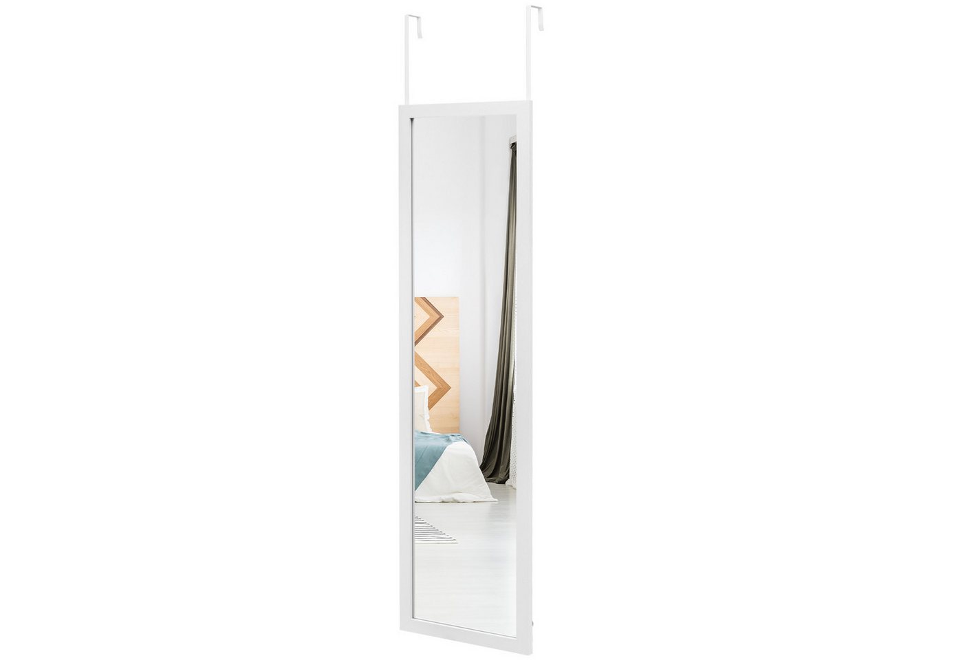 COSTWAY Wandspiegel, 33x119cm mit Hängehaken, an die Wand oder Tür COSTWAY Wandspiegel, 33x119cm mit Hängehaken, an die Wand oder Tür von COSTWAY