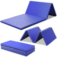 COSTWAY Weichbodenmatte klappbar, Gymnastikmatte tragbar, Yogamatte Turnmatte Klappmatte Fitnessmatte 240 x 120 x 5 cm von COSTWAY