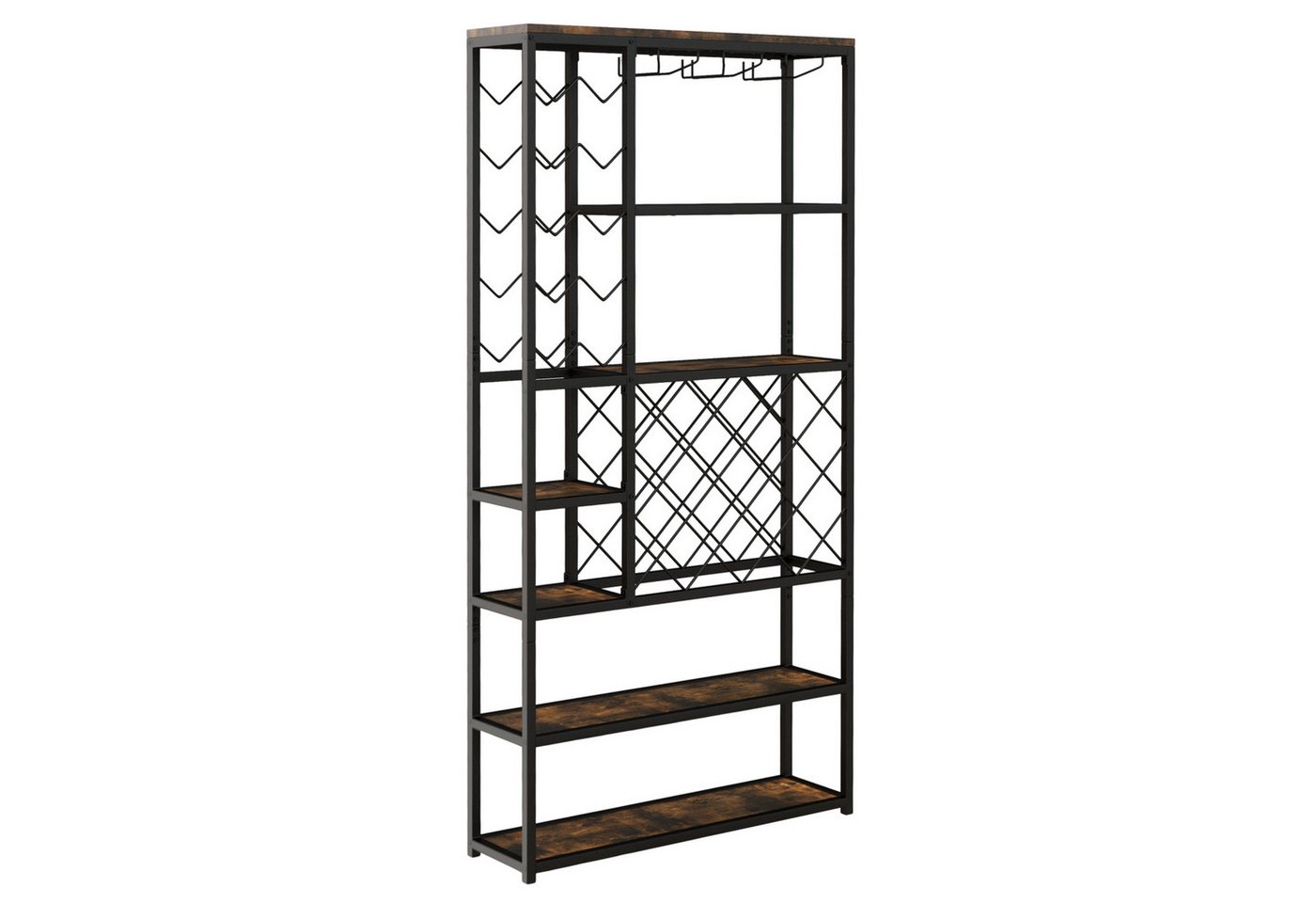 COSTWAY Weinregal, stehend, Metall, für 27 Flaschen, mit Glashaltern & Regal COSTWAY Weinregal, stehend, Metall, für 27 Flaschen, mit Glashaltern & Regal von COSTWAY