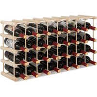 COSTWAY Weinregal 36 Flaschen Holz, Flaschenstaender Weinstaender , Flaschenregal Weinflaschenhalter Weinhalter für Küche, Speisekammer, Bar & von COSTWAY