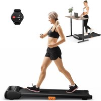 Costway - 2 in 1 Laufband, Walking Pad unter dem Schreibtisch mit uhrähnlicher Fernbedienung & LED-Anzeige, 1-6km/h, Treadmill für zu Hause & Büro Costway - 2 in 1 Laufband, Walking Pad unter dem Schreibtisch mit uhrähnlicher Fernbedienung & LED-Anzeige, 1-6km/h, Treadmill für zu Hause & Büro von COSTWAY