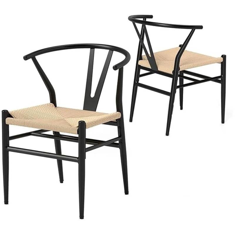 Costway 2er Set Esszimmerstühle mit Y-förmiger Rückenlehne Beige Costway 2er Set Esszimmerstühle mit Y-förmiger Rückenlehne Beige von COSTWAY