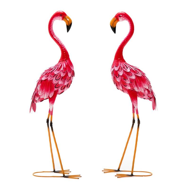 Costway 2er Set Flamingo Gartenstatuen Metallfigur Rosa Costway 2er Set Flamingo Gartenstatuen Metallfigur Rosa von COSTWAY