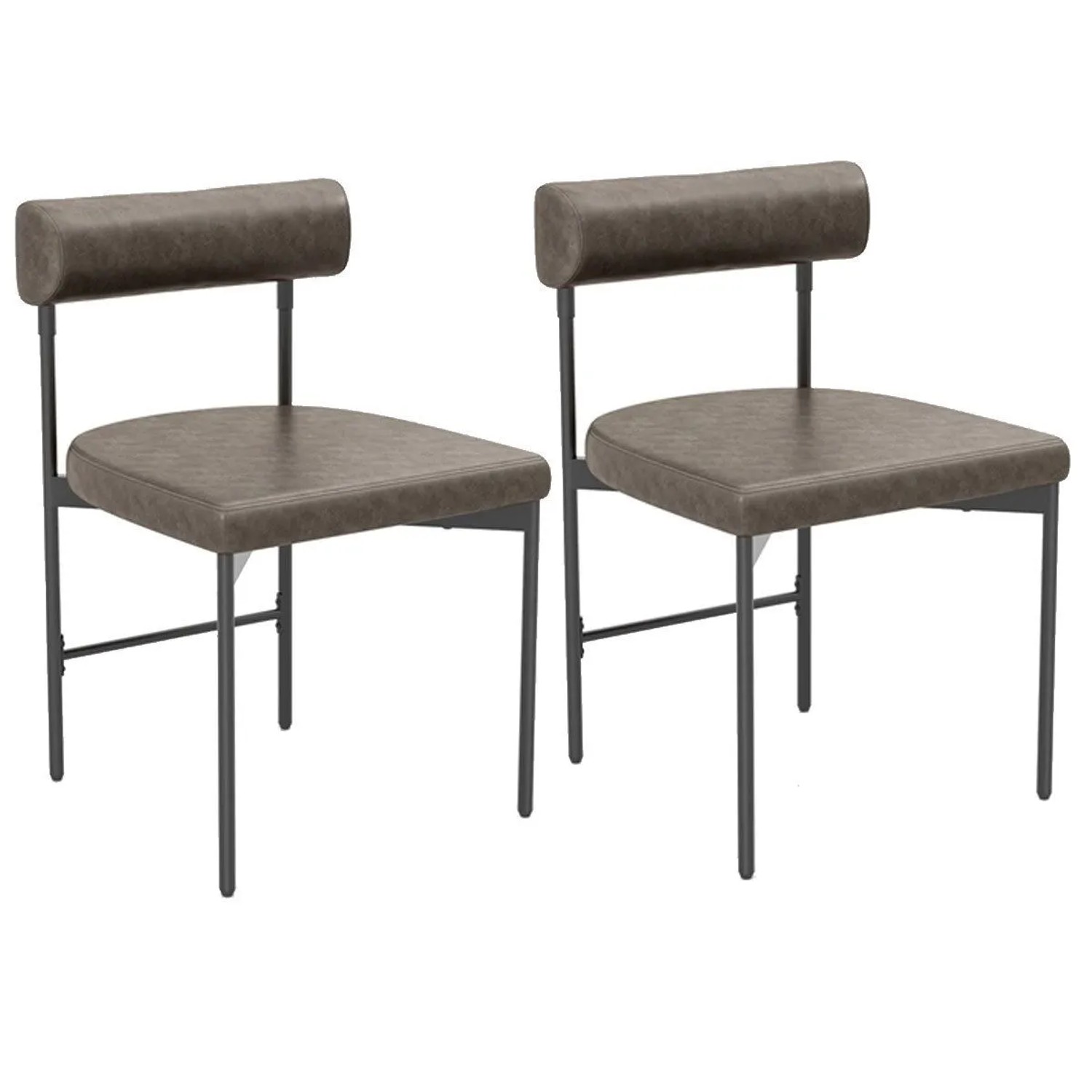 Costway 2er Set Küchenstühle Aus PVC-Leder & U-förmiger Grau Costway 2er Set Küchenstühle Aus PVC-Leder & U-förmiger Grau von COSTWAY